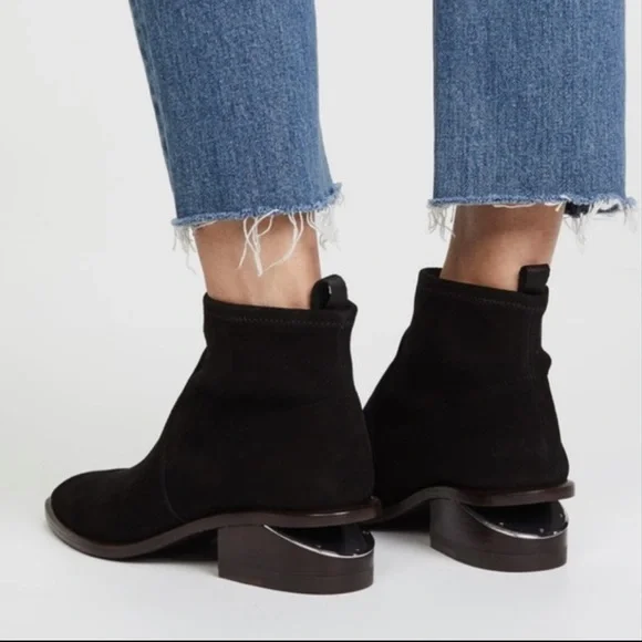 Alexander Wang Kori Stretch Suede Bootie - Picture 1 of 10